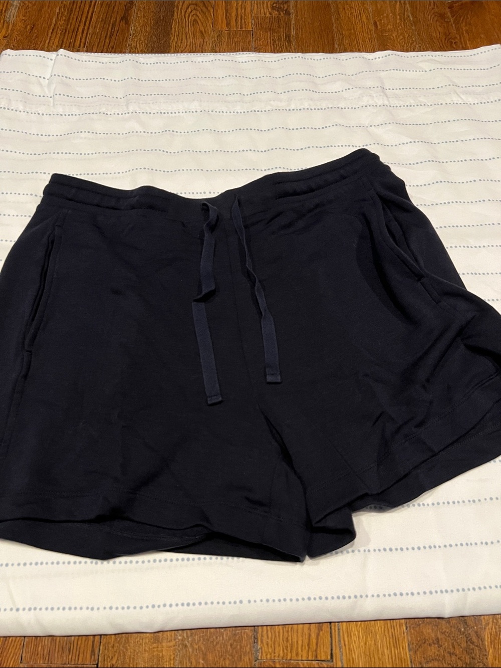 Lou & Grey Navy Drawstring Athletic Lounge Shorts